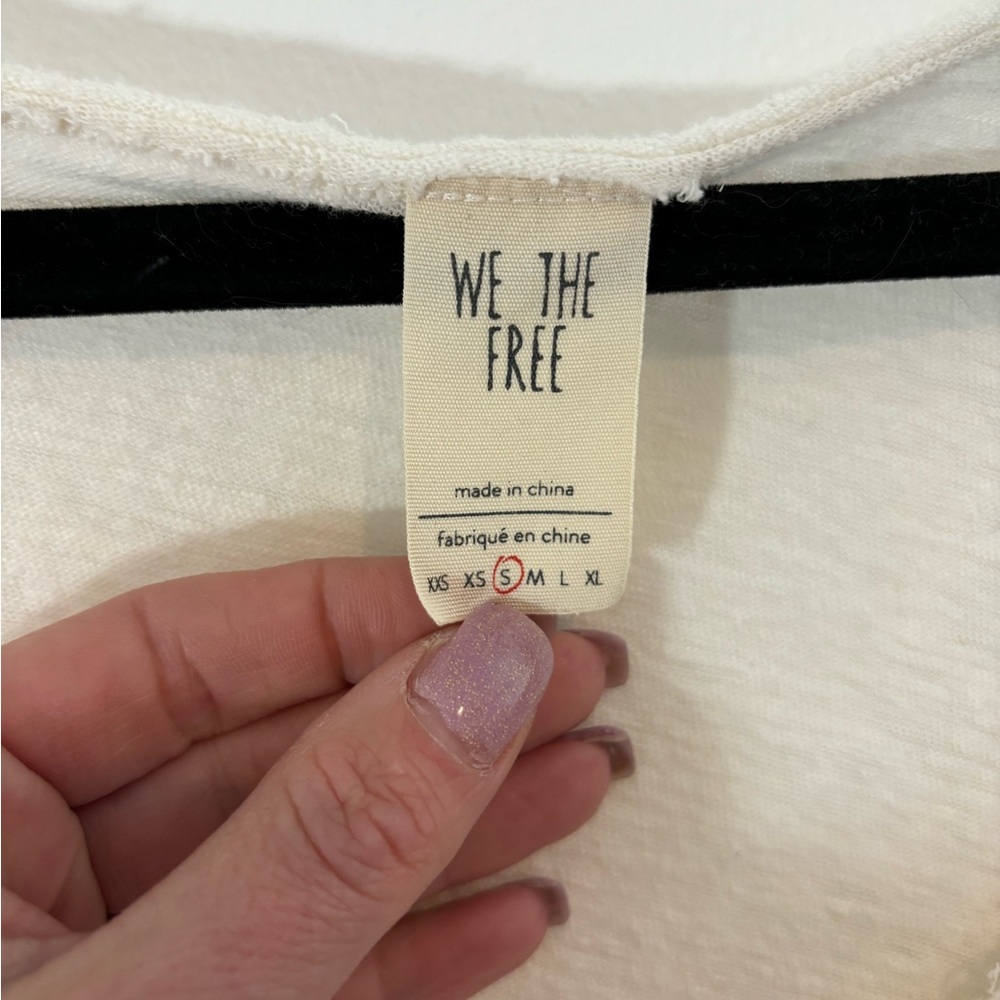 We the Free Size Small Oversized Cropped Ombré Short Sleeve Shirt Tshirt Casual - Picture 7 of 10